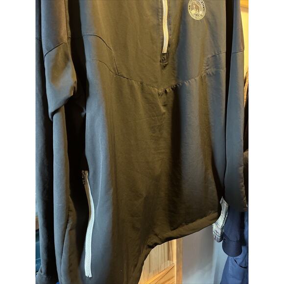 Nike Golf Shirt Mens XXL Black 1/4 Zip Long Sleeve Pullover Glacier Park Jacket - Picture 7 of 10